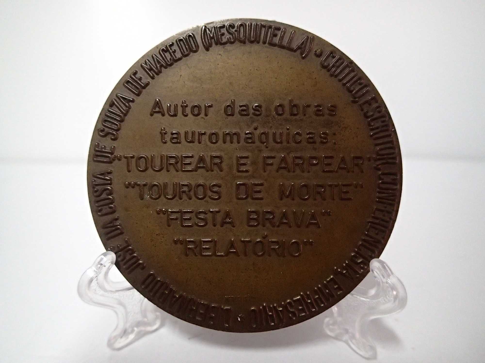 Medalha em bronze  Dr Bernado da Costa de Sousa Macedo "MESQUITELLA"