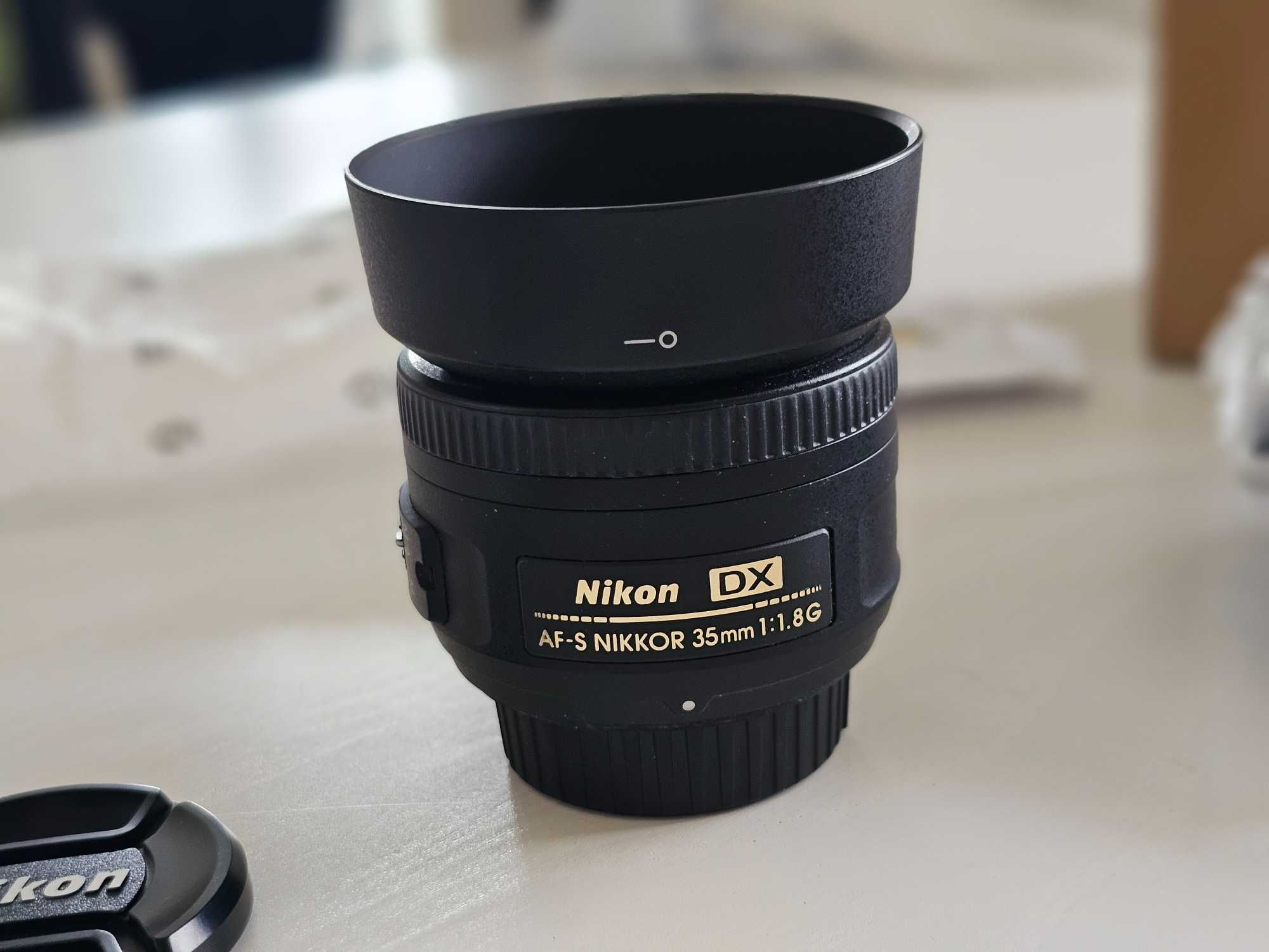 Nikon Nikkor 35 mm 1.8G AF-S SWM jak nowy zestaw sklepowy