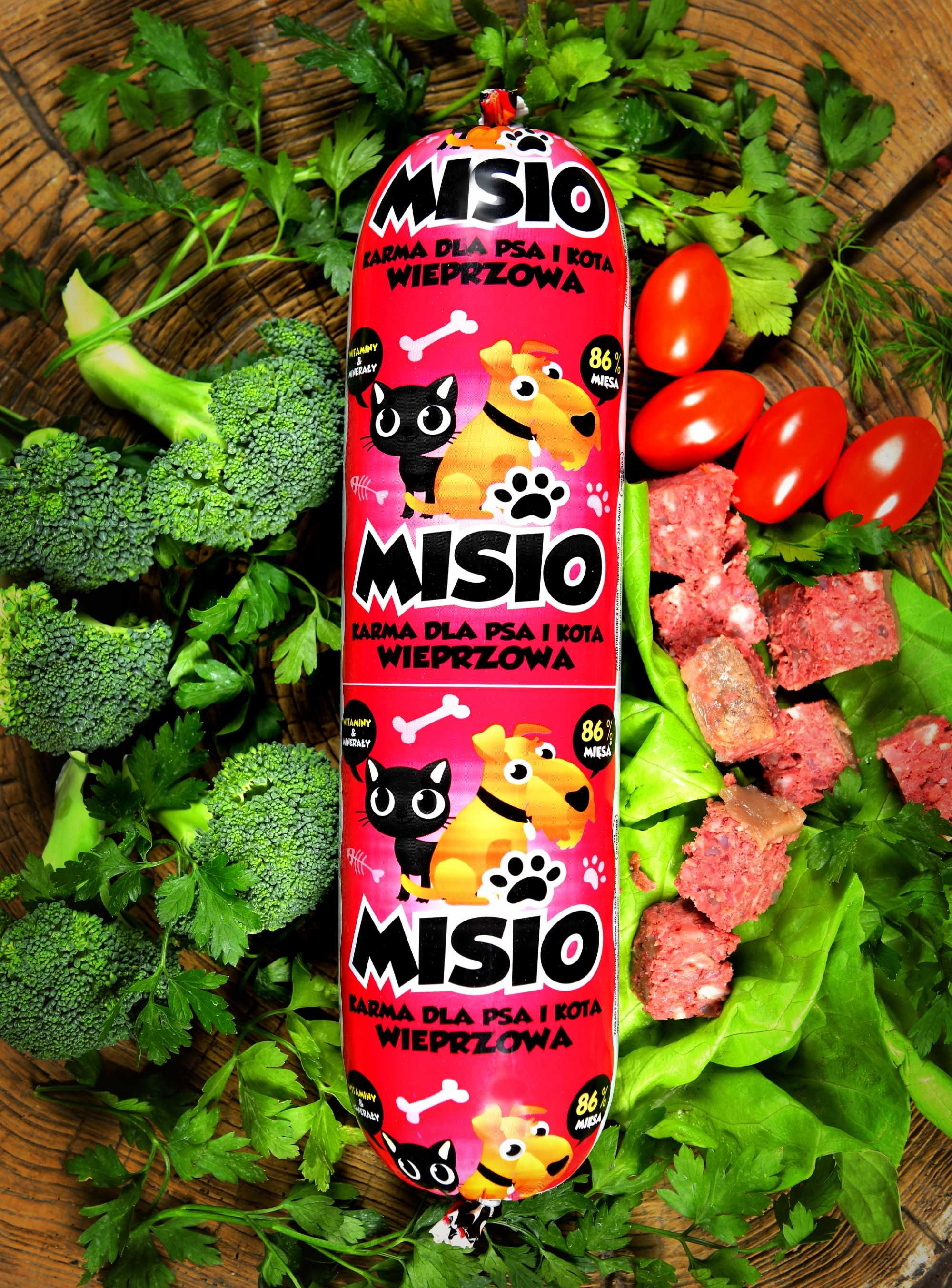 29kg Karma dla psa Misio 83% mięsa mix smaków 29szt.