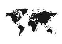 Plakat mapa świata nowy