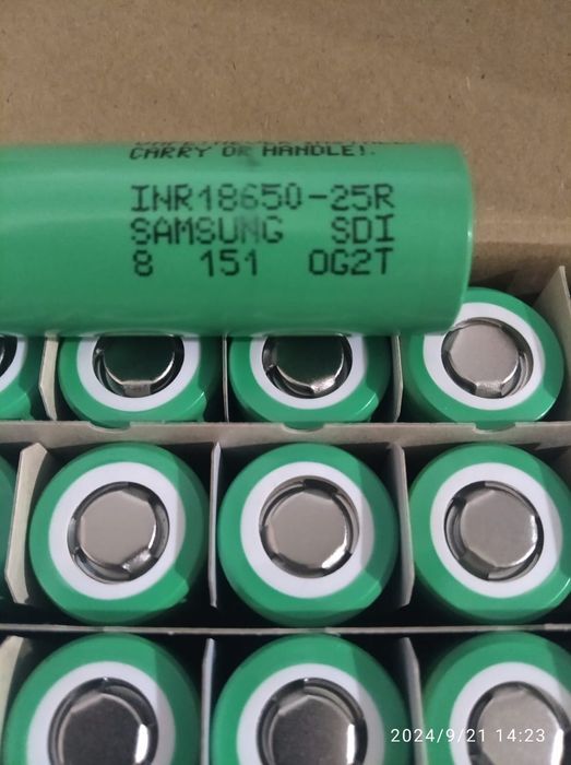 Высокотоковый аккумулятор 18650 Samsung 25R 2500mAh 20A Новые 2024год.
