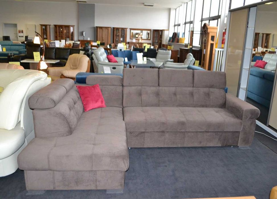 Nowy narożnik ATLANTA 190x280cm, Tkanina HAGA, -35%= Producent OLESNO