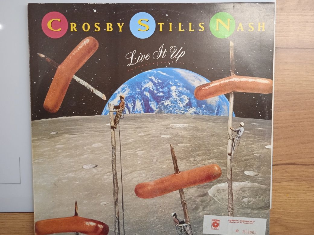Crosby Stills Nash Live It Up winyl