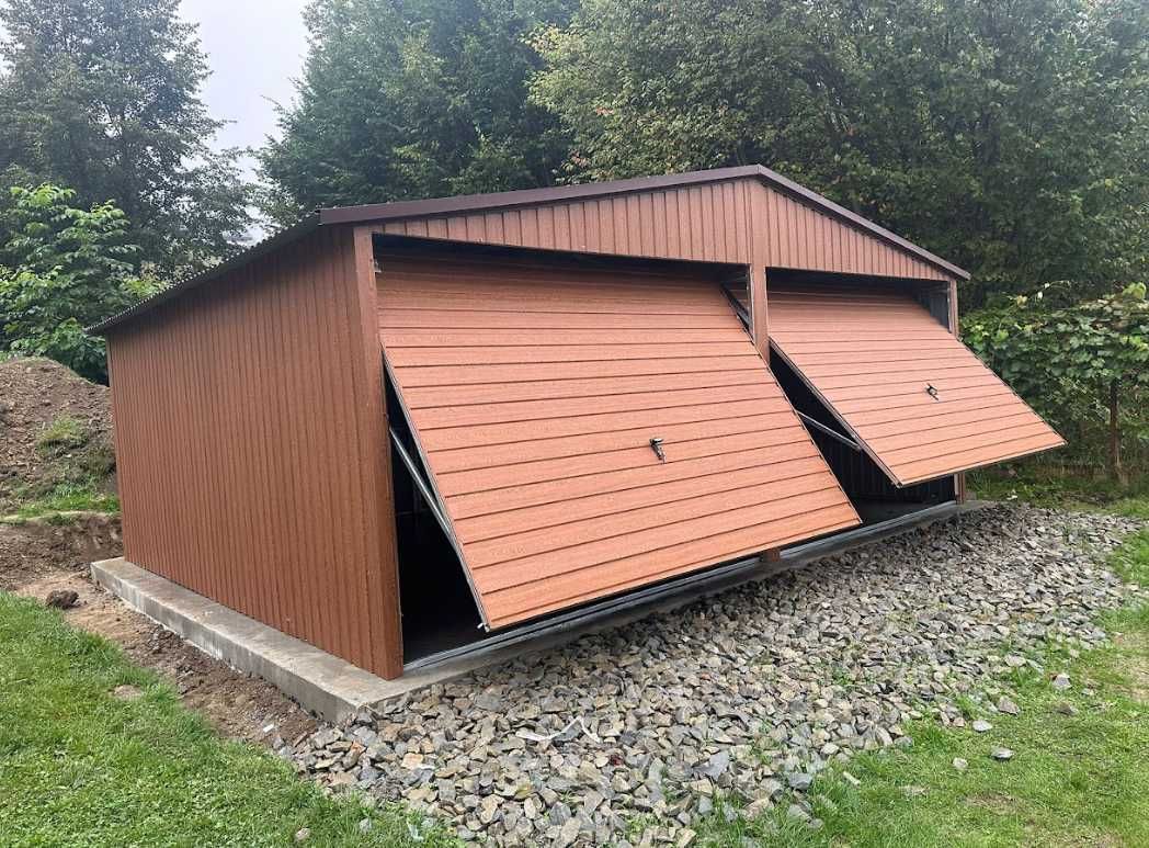 Garaż  blaszany 6x5, garaż drewnopodobny, solidna konstrukcja