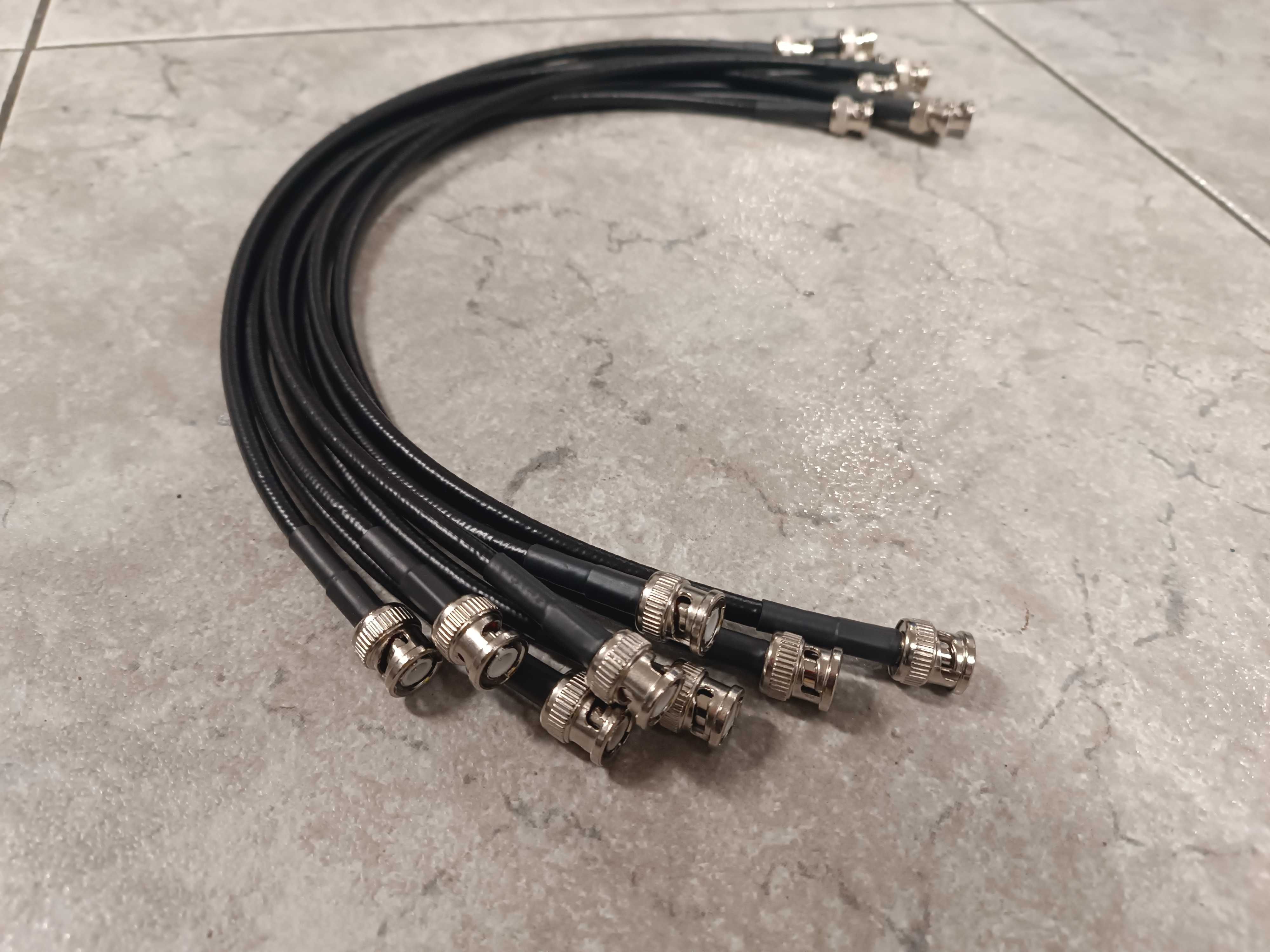 Kabel antenowy do systemów Shure Sennheiser Akg Kabel BNC COAX 8x 0,5m