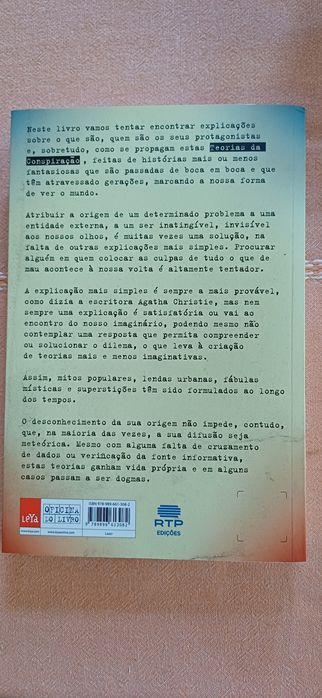 Livro Teorias da Conspiração novo