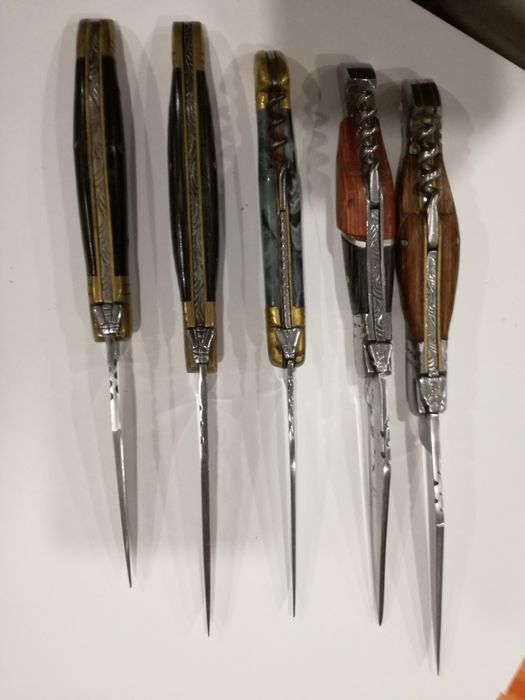 Canivetes-Lote de 5 Canivetes "Laguiole" de coleção-Preço Unitário