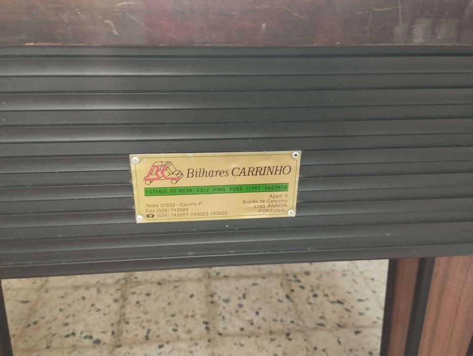 Mesa de Snooker Bilhares Carrinho