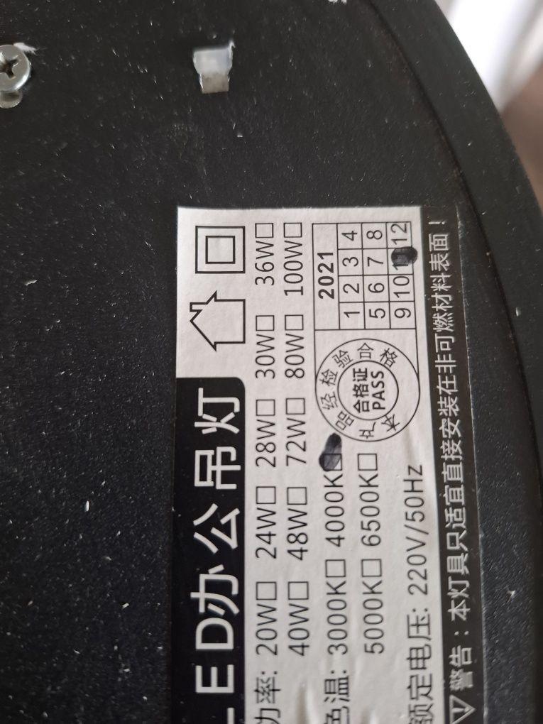 Lampa Led czarna