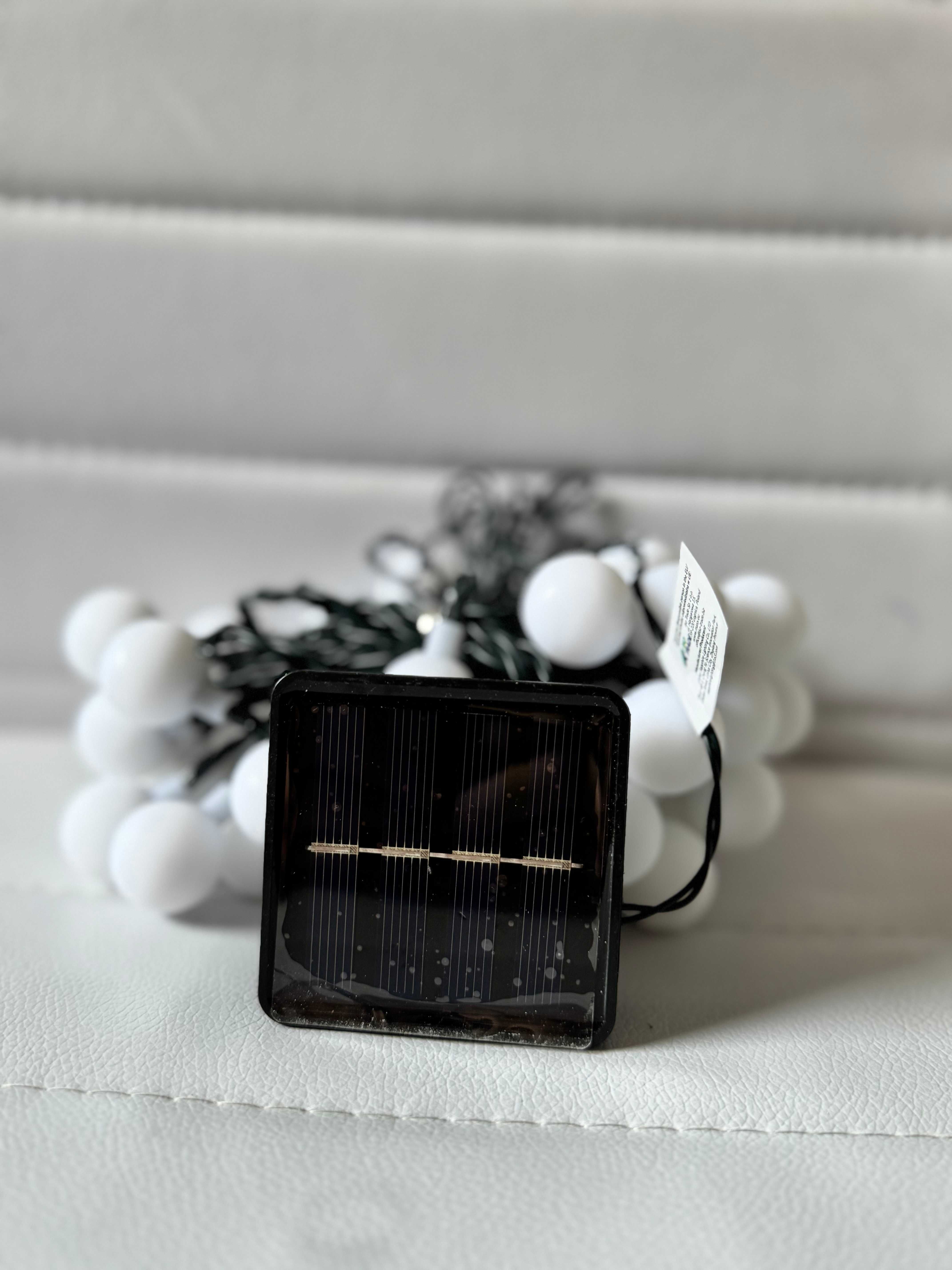 Girlanda Ogrodowa Solarna Świetlna Wodoszczelna Kulki Multikolor