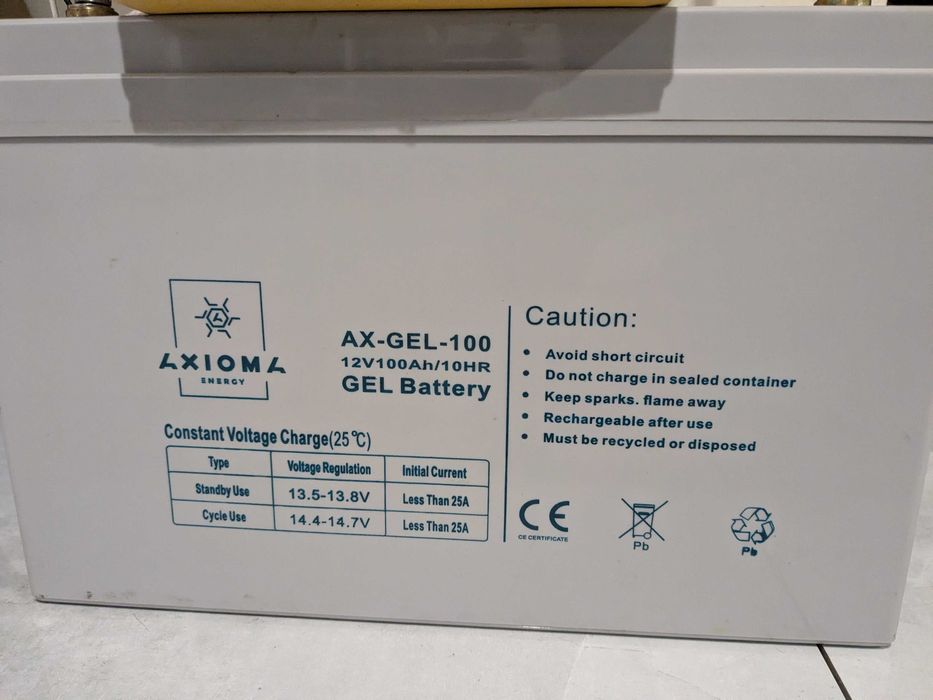 Акумулятори GEL, AXIOMA 12v 100ah