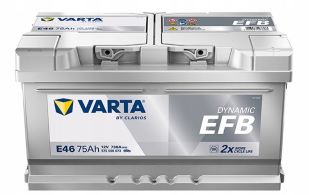 Sprzedam akumulator Varta E46 75Ah Dynamic EFB – jak nowy!