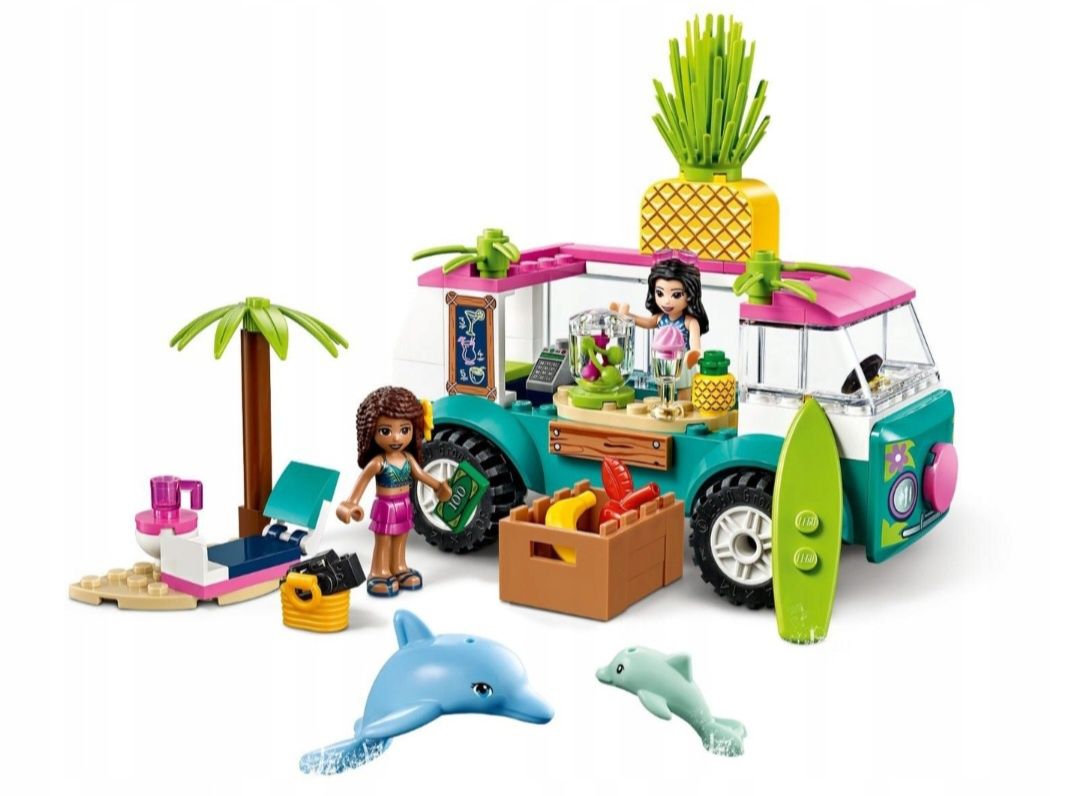 NOWY zestaw klocków Lego Friends 41397 Food Truck z Sokami