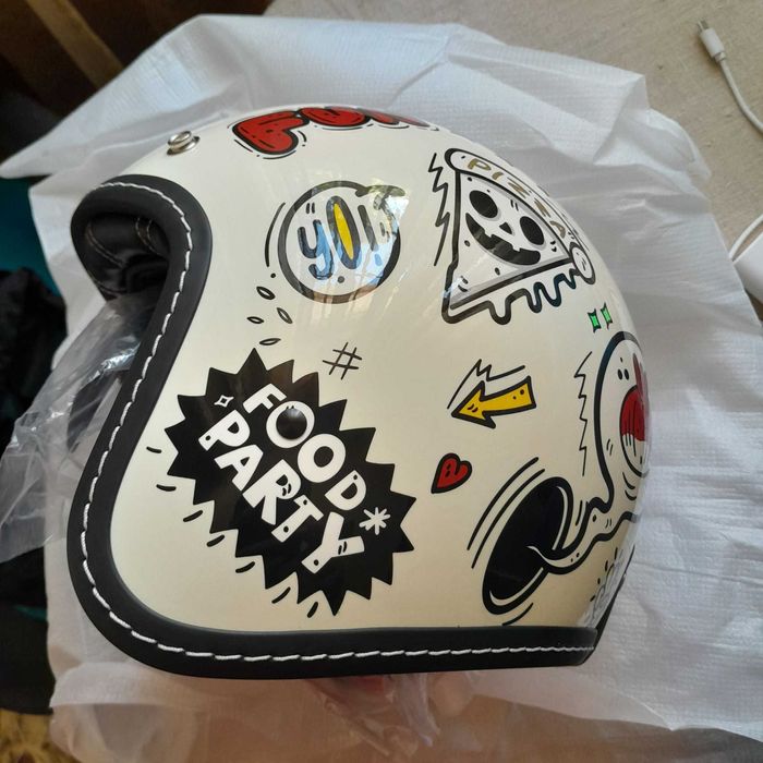 Capacete novo aberto e oculos tamanho L