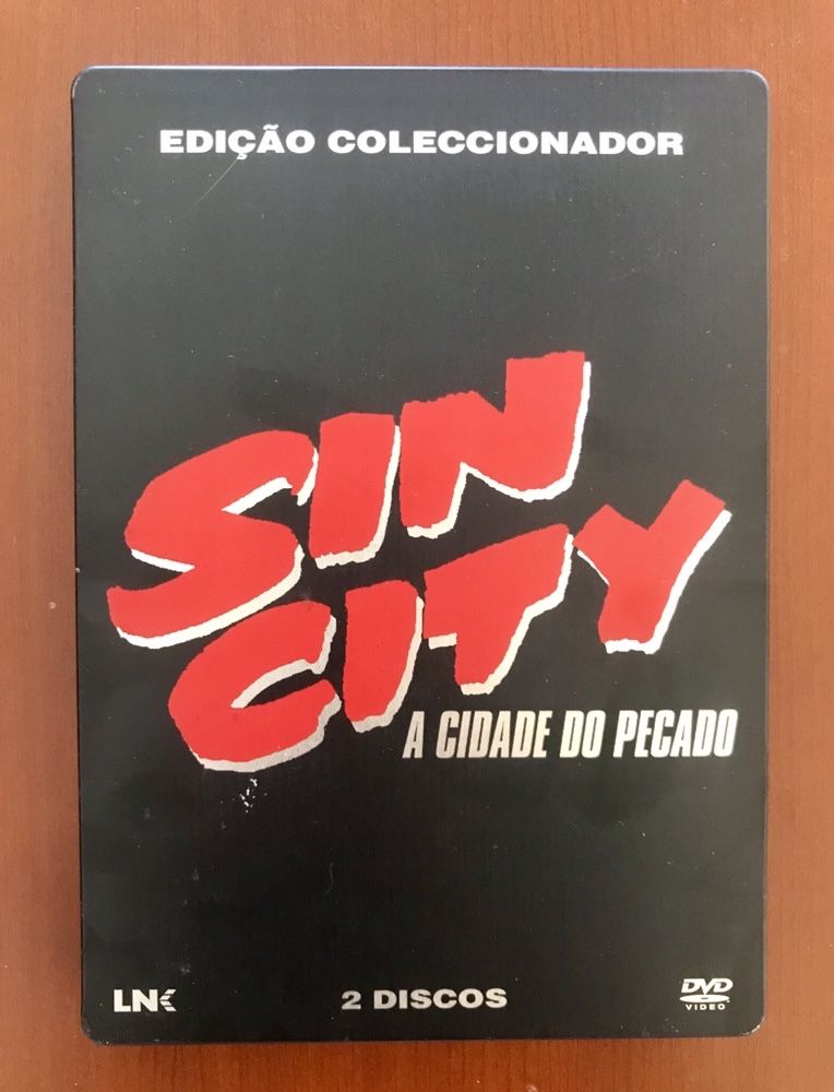 Filme DVD Sin City A Cidade do Pecado Edição Coleccionador Metal