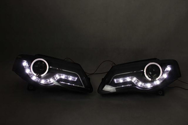 Lampy reflektory przednie przód VW PASSAT B6 05-10 Tuning LED BLACK !