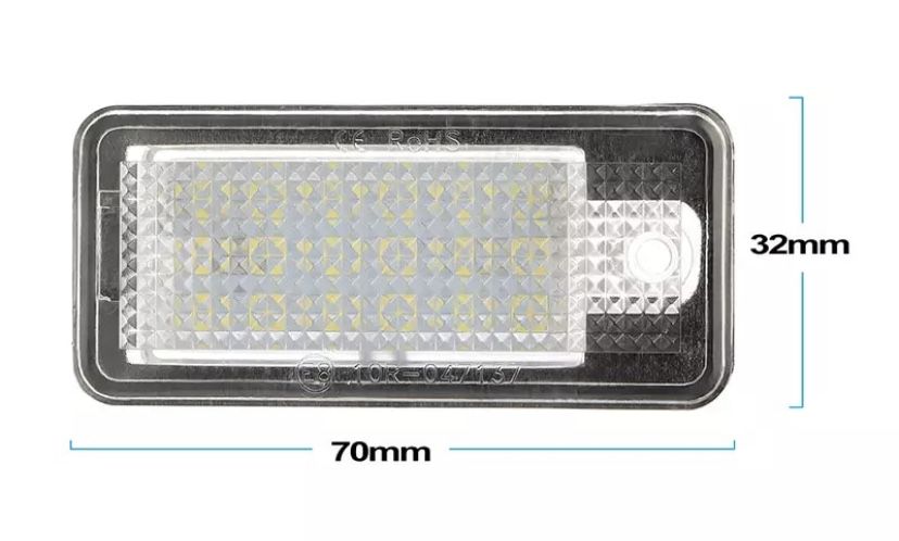 Led подсветка номера Audi A3 A4 A5 A6 Q7 S3 S4 S5 S6 підсвітка