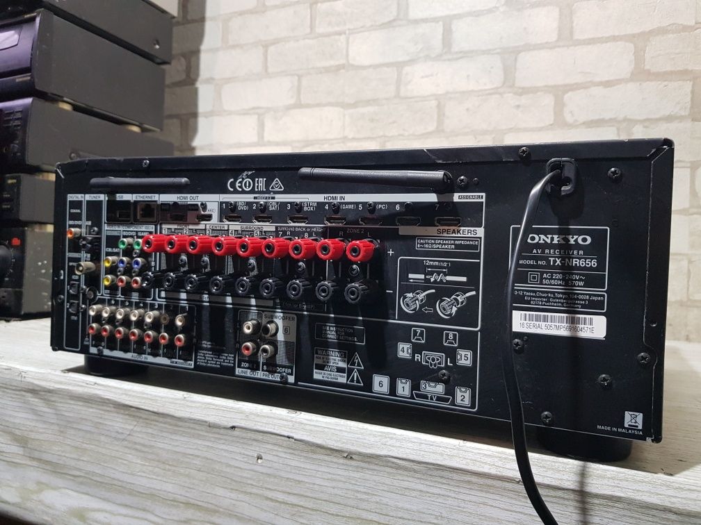 Пульт!7.2AV Стерео ресивер/підсилювач Onkyo TX-NR 656 160Вт б/у з Ні