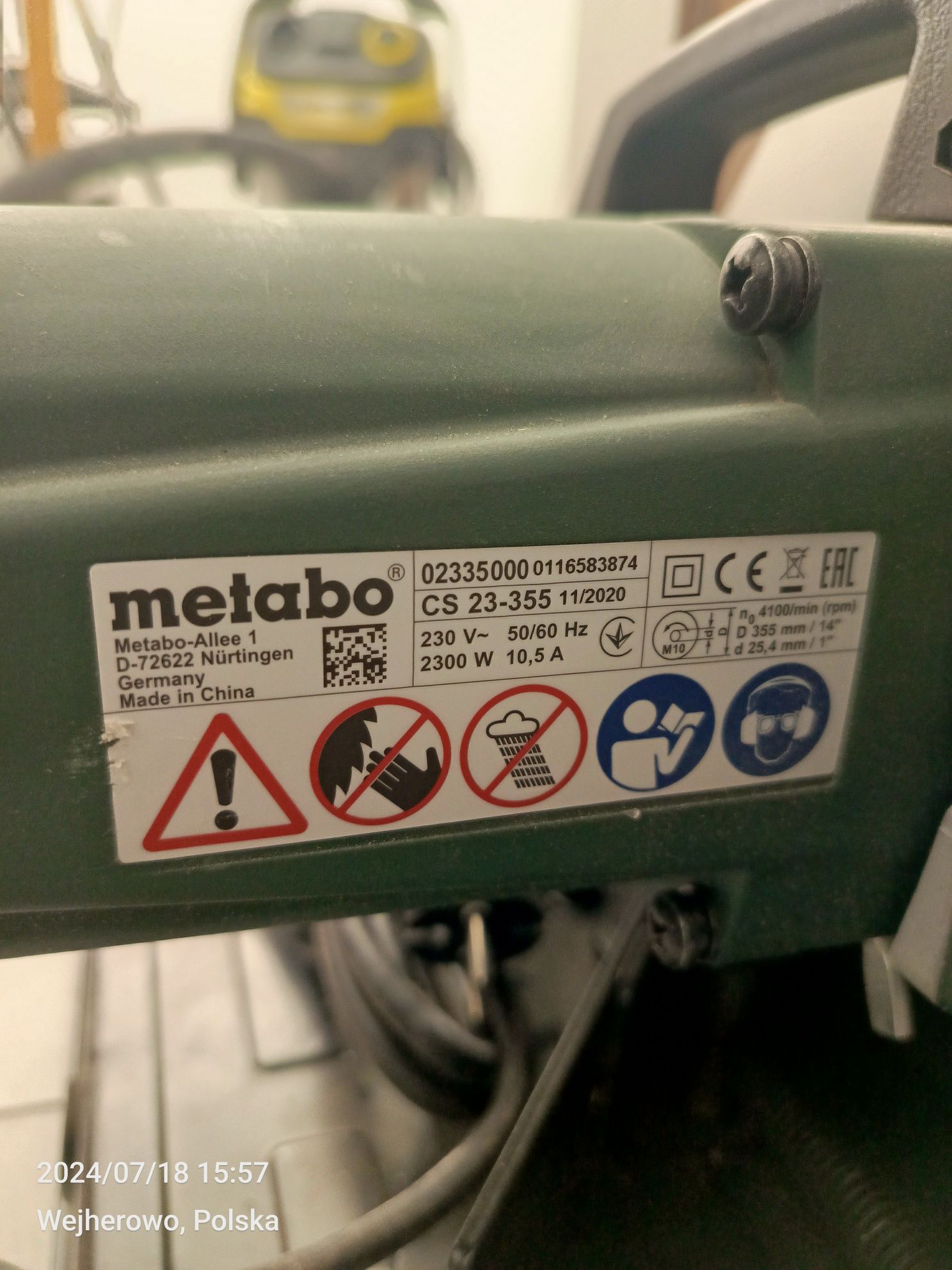 Piła METABO 355mm