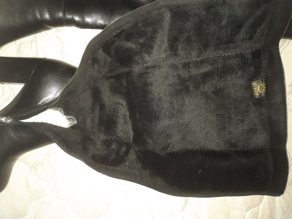 Ботфорди 39р. зима / ботінки високі сапоги натуральний замш 40р.