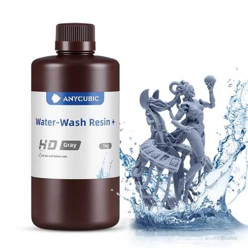 Фотополімерна водомийна смола Anycubic Water-Wash Resin+ 1 kg