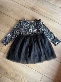 Sukienka Newbie kappahl rozmiar 80 czarna tiulowa