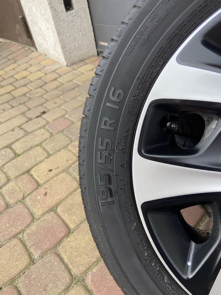 Koła opony 195/55r16 kołpaki felgi stalowe citroen c3 II III 4x108