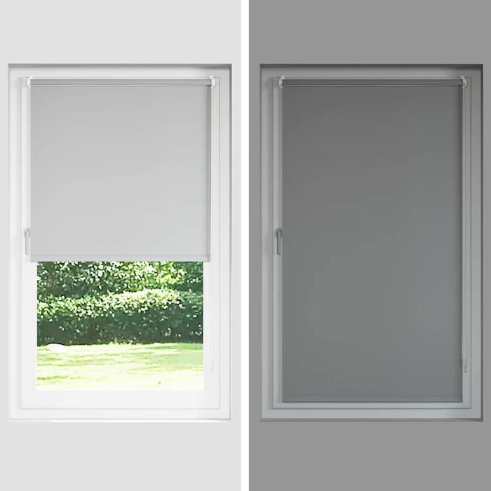 Vidaxl Roleta Zaciemniająca Biała 155X175 Cm Szerokość Tkaniny 151,6Cm