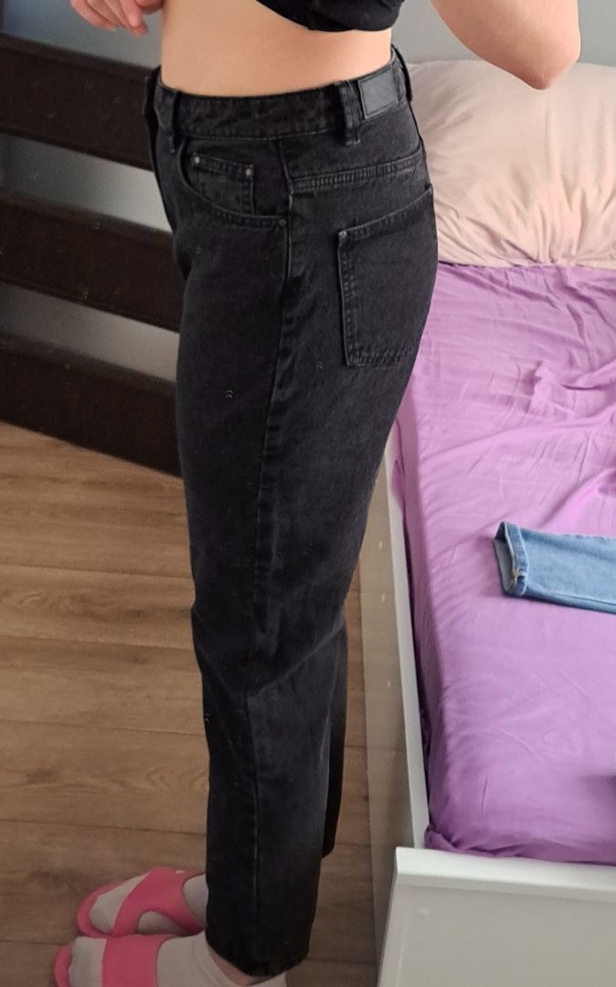 NOWE jeansy czarne Mohito, rozmiar 40