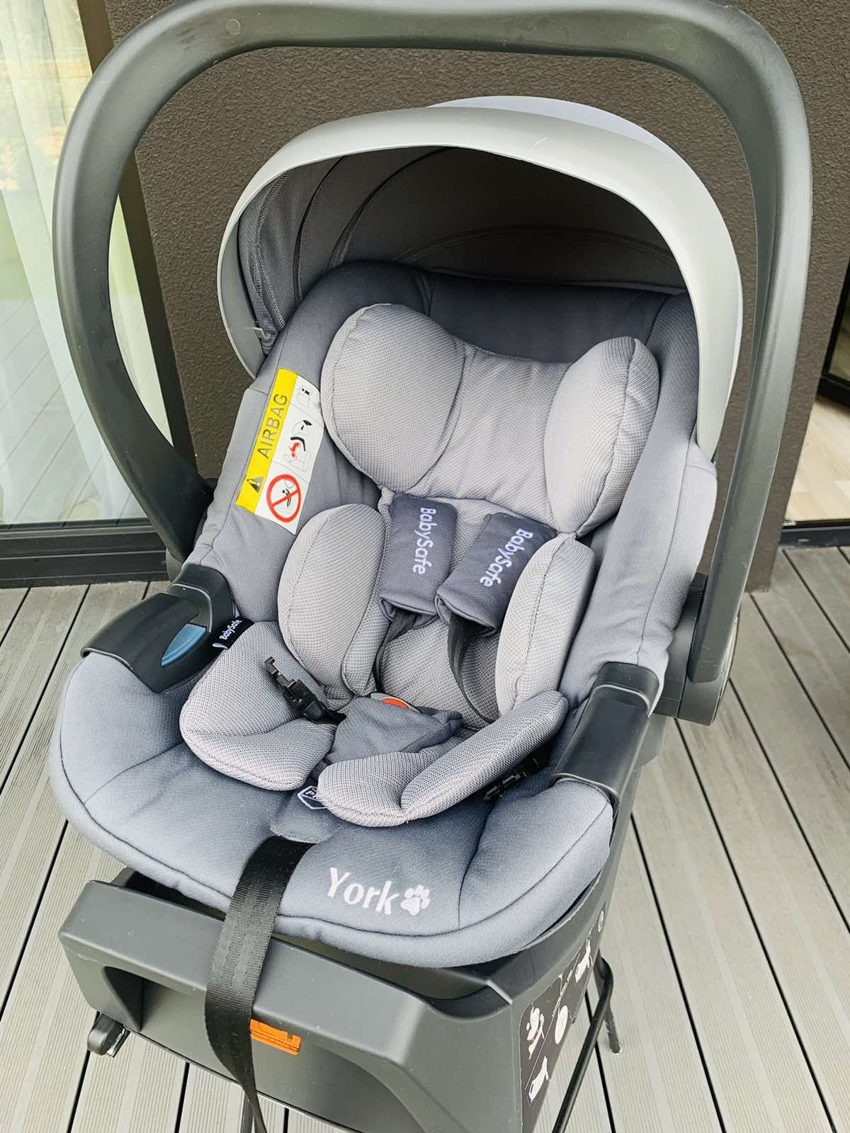 Автокрісло BabySafe York 0-13 кг + база isofix