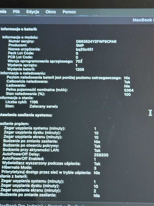 Apple Macbook Pro Retina 15' A1398 Sequoia i7 16/256GB