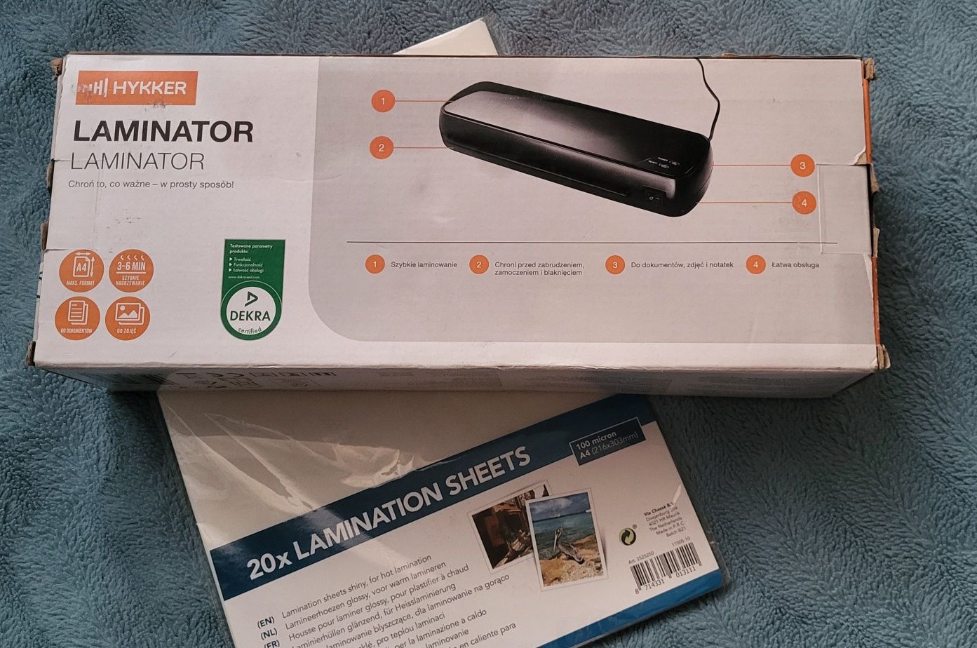 Nowy Laminator A4 + Gratis!