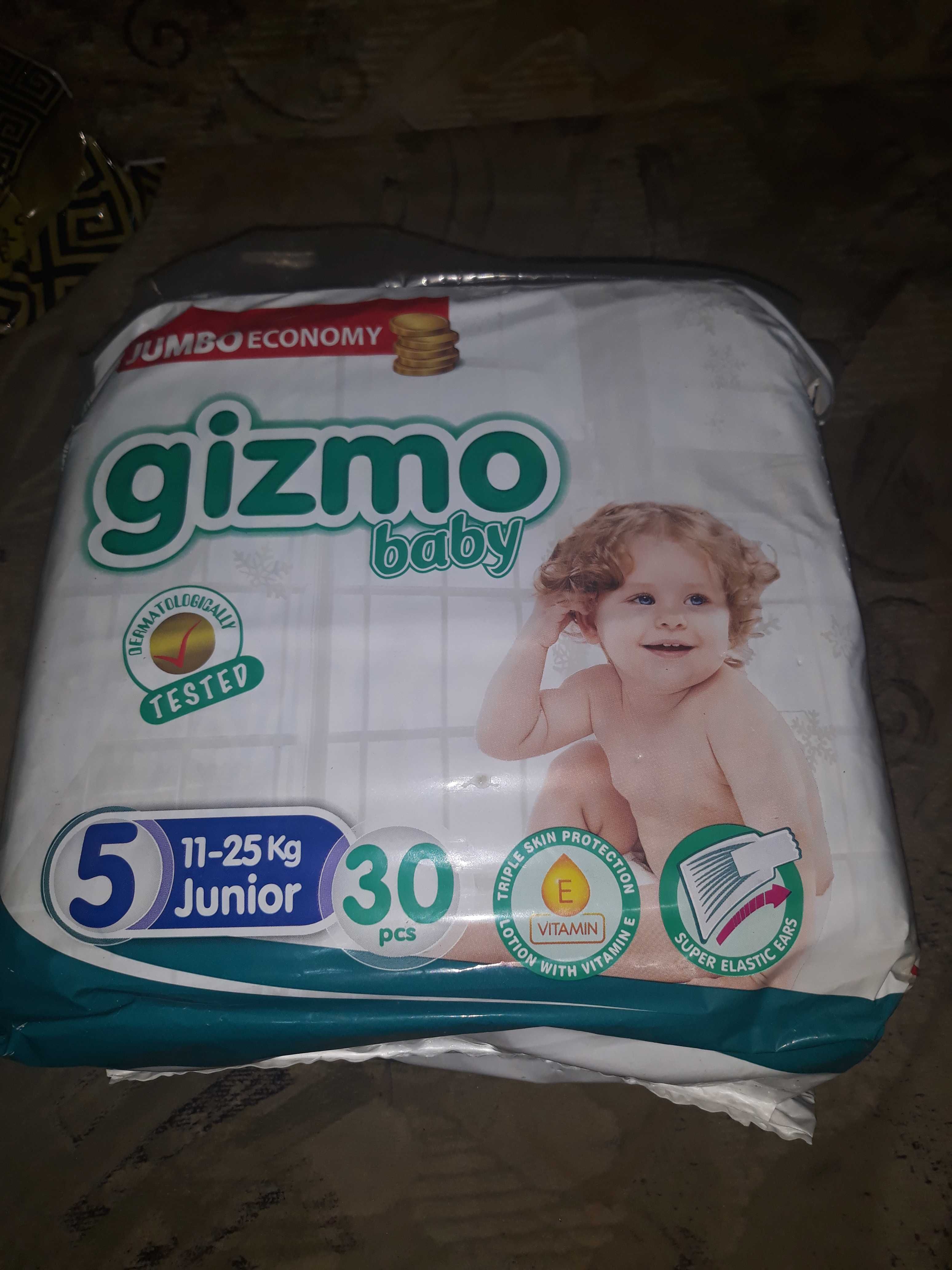 Памперси gizno baby ( 5( 11-25kg Junior