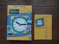 gra edukacyjna Learn + Fun 'The clock' , nauka angielskiego 'zegar'