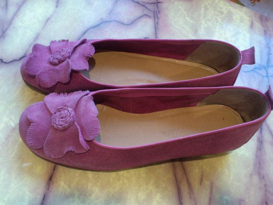 Балетки,туфли (натуральная замша) от Jane Shilton,25 см.