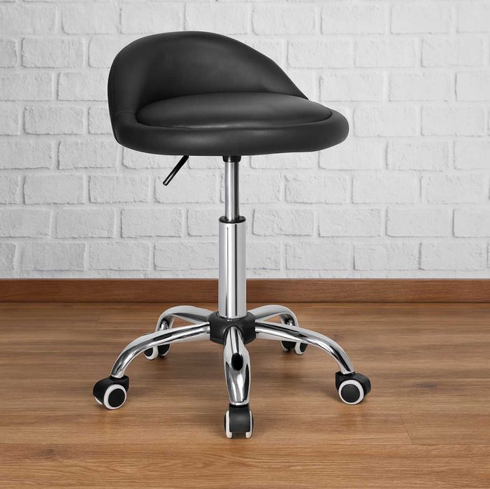 Mocny Nowy Taboret Obrotowy Na Kółkach Krzesło Stołek Kosmetyczny Dom