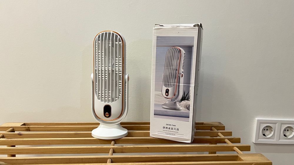 Портативний настільний вентилятор На Акумуляторі 5 режимів Вентилятор