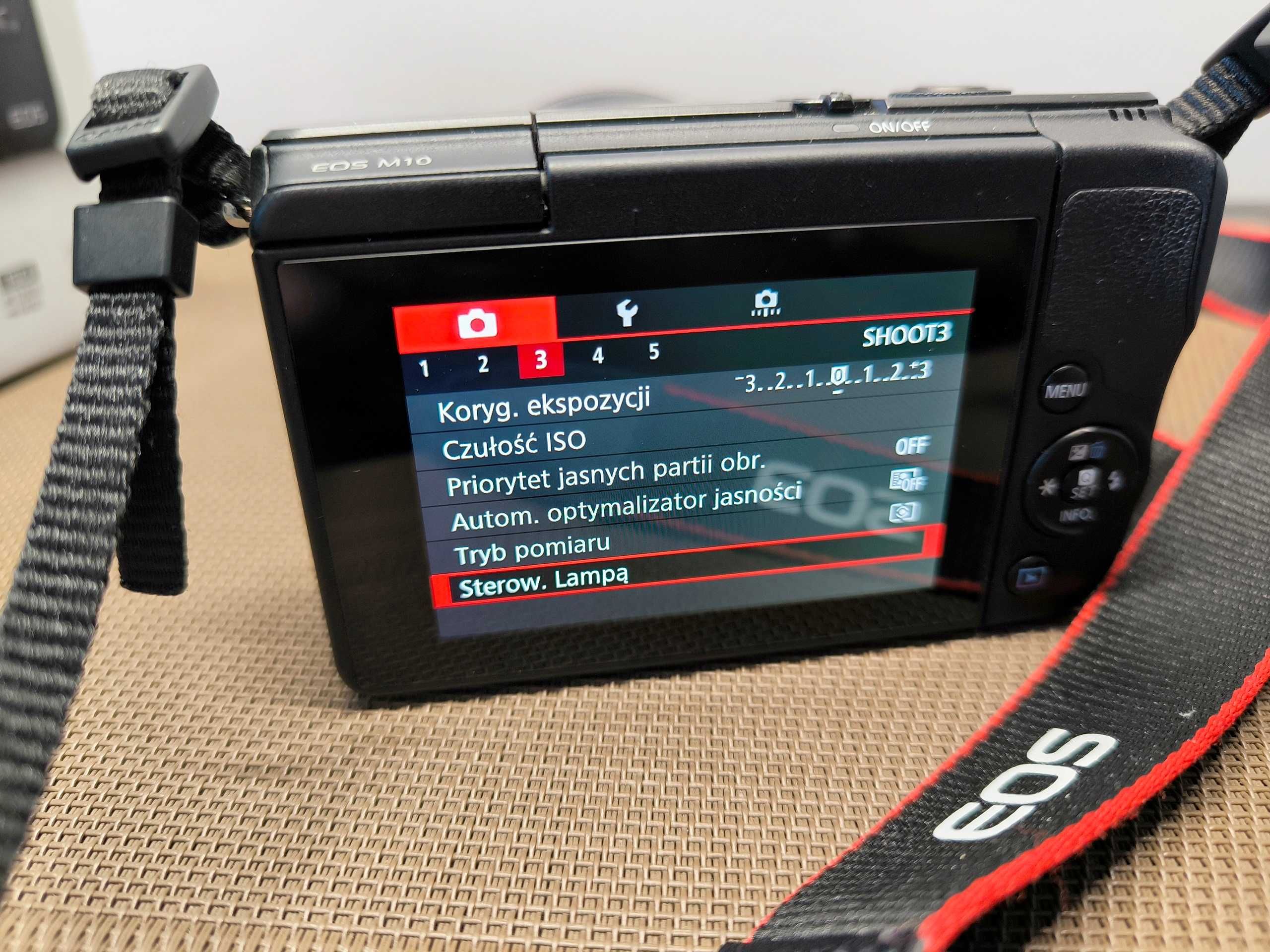 Canon EOS M10 + KIT 14-45mm + Manual F1.8 25mm + 2xAKU - JAK NOWY BOX