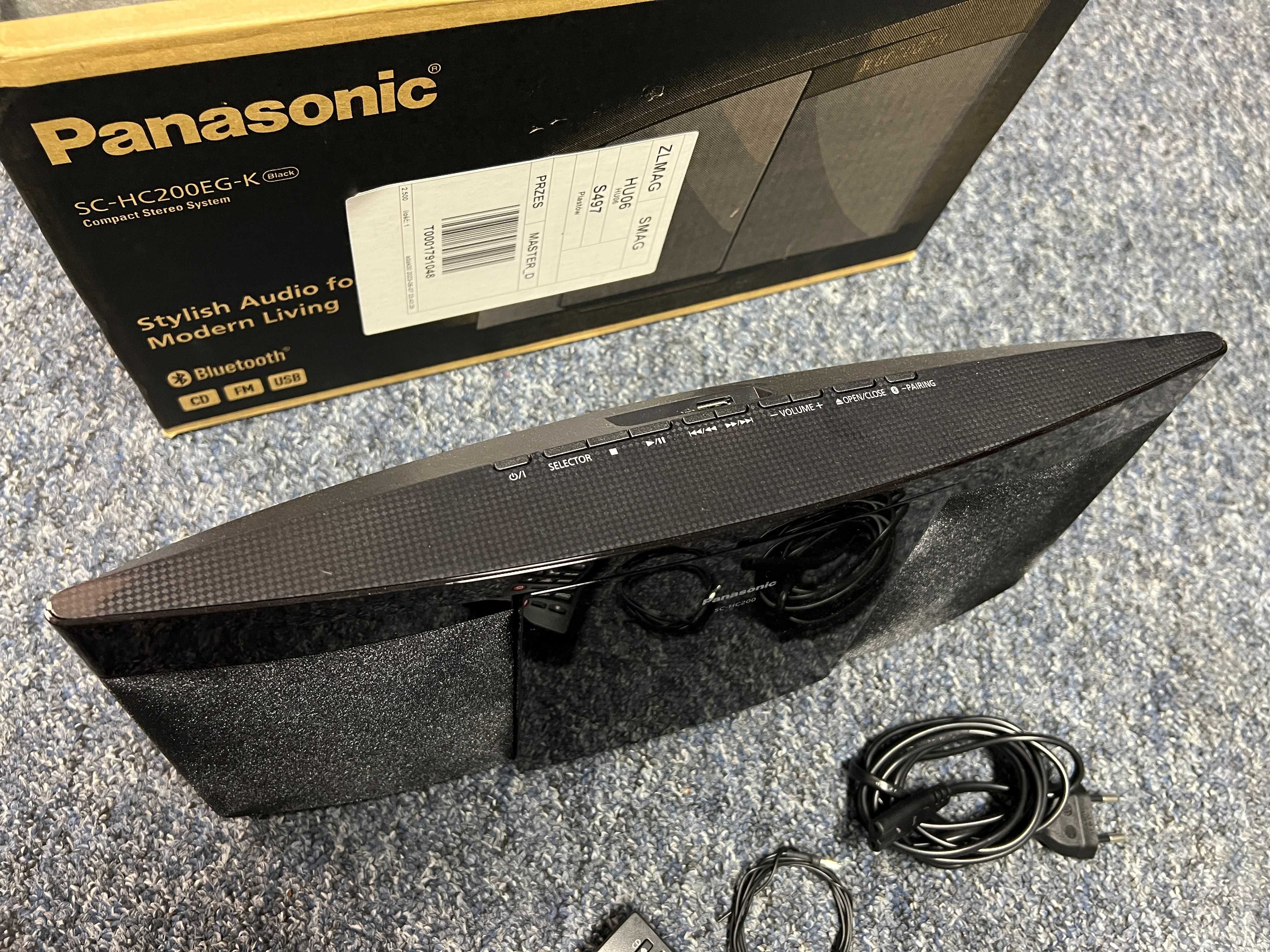 Panasonic sc-hc200 wieża FM/CD/MP3/USB/BT