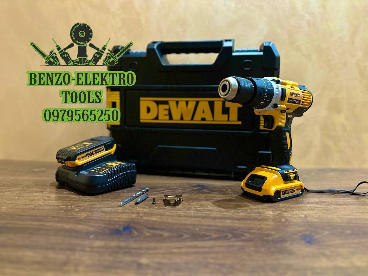 Шуруповерт аккумуляторный DeWALT DCD996 Акумуляторний шурупокрут 24V4A