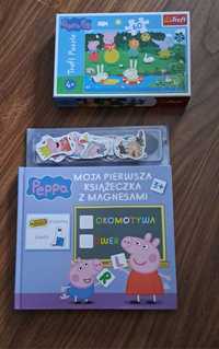 Puzzle i książka Świnka Peppa