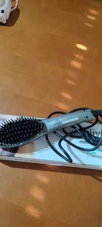 Escova de alisar cabelo elétrica