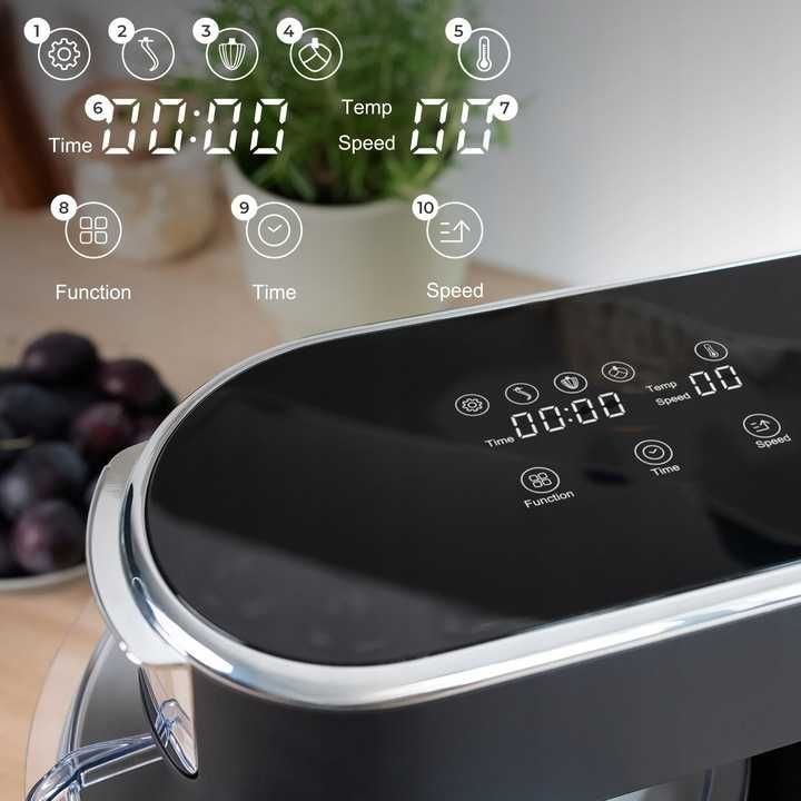 ZESTAW PODGRZEWANA misa Robot Kuchenny Planetarny Mikser 6,2L MOCNY