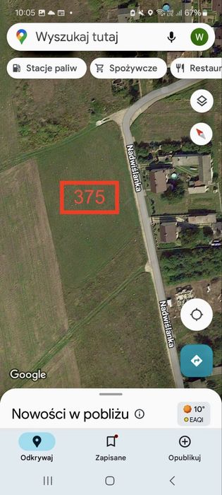 Dzialka zagrodowa Nadwislanka gmina Stężyca 5200m2