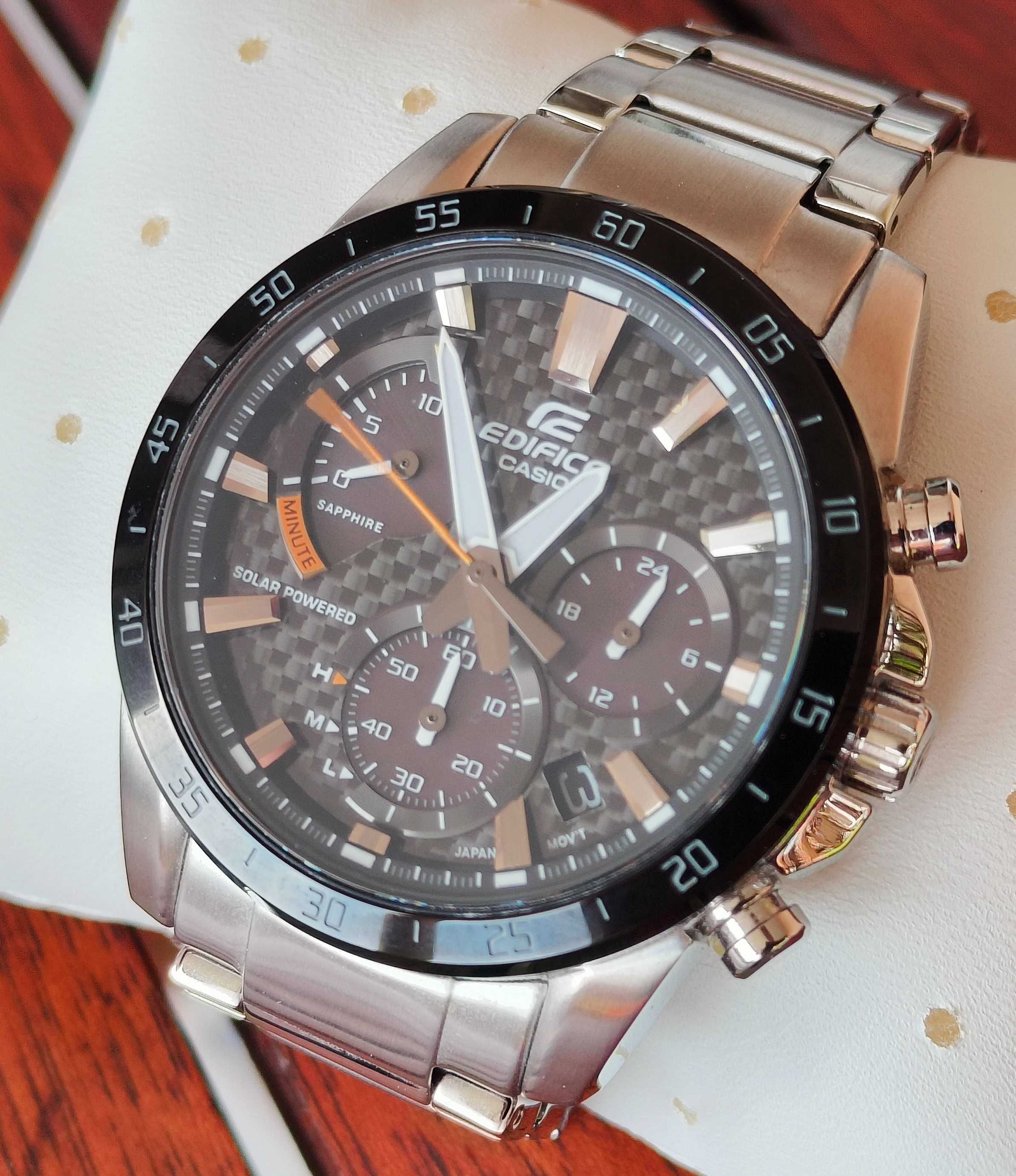 Zegarek Casio Edifice EFS-S580DB-1AVUEF solar szafir