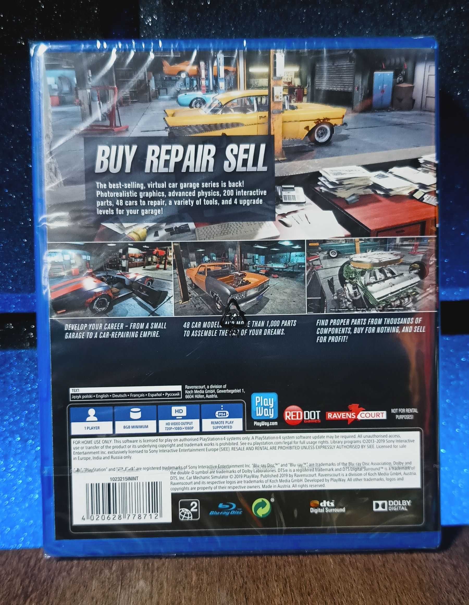 Car Mechanic Simulator PS4 / PS5 - symulator mechanika, samochody PL