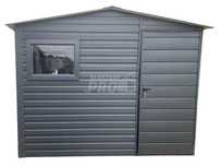 Domek Ogrodowy 3x3 Drzwi Okno Dach dwuspadowy Antracyt GP228