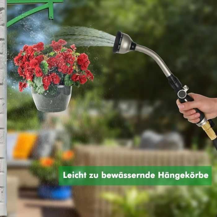 Restmo Metalowy Pręt Do Podlewania Opryskiwacz 42 Cm 10 Funkcji