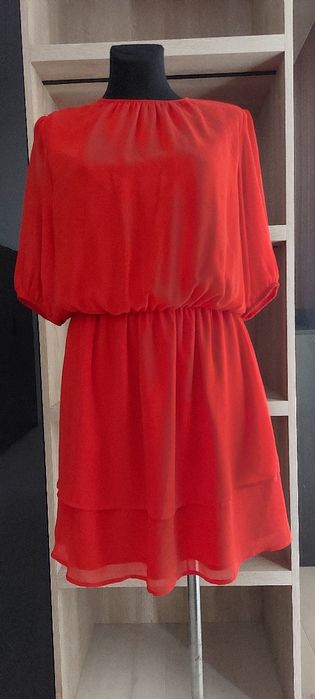 Mohito Czerwona sukienka mini Święta Sylwester Rozm. XL