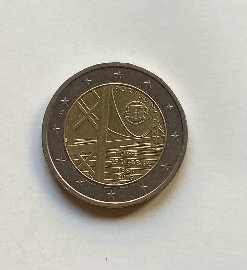 Moeda 2016 - 2€ - Portugal - 50º Aniversário da Ponte 25 de Abril